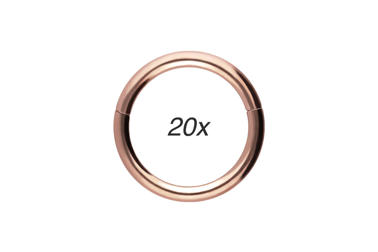 SET Chirurgenstahl Segmentring Clicker Piercing